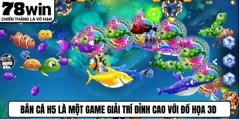 Bắn cá h5 là một game giải trí đỉnh cao với đồ họa 3D sống động