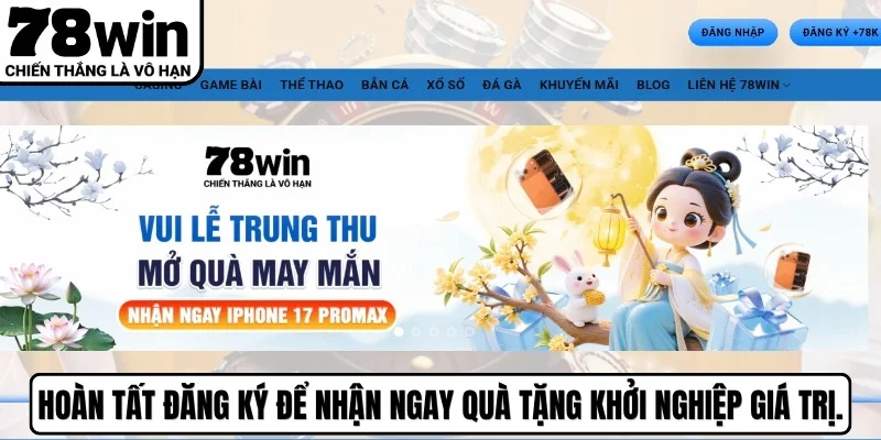 Hoàn tất đăng ký để nhận ngay quà tặng khởi nghiệp giá trị
