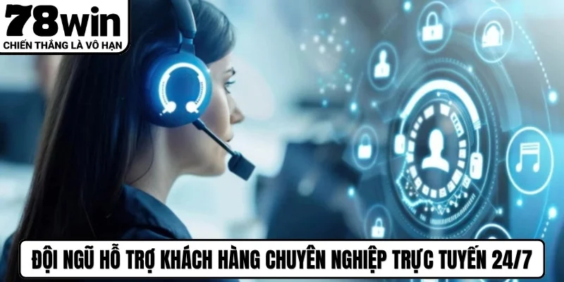 Đội ngũ hỗ trợ khách hàng chuyên nghiệp trực tuyến 24/7