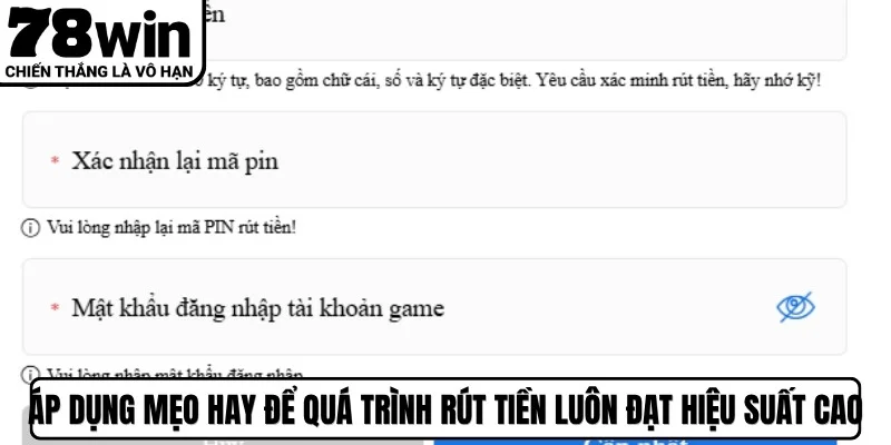 Áp dụng mẹo hay để quá trình rút tiền luôn đạt hiệu suất cao