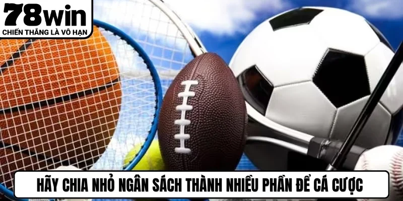 Hãy chia nhỏ ngân sách thành nhiều phần để cá cược hiệu quả